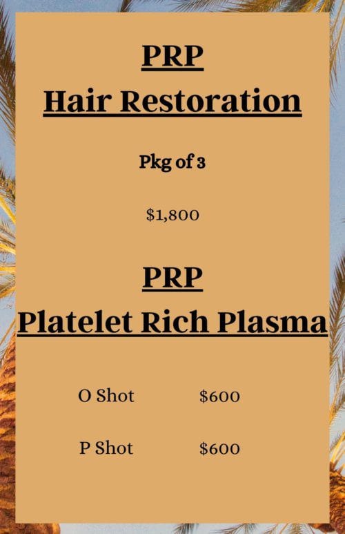 PRP Hair Restoration Pkg of 3 | Pam Chaney Aesthetics | Elkhart IN