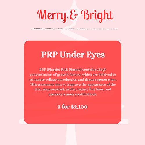 PRP Under Eyes | Pam Chaney Aesthetics | Elkhart IN