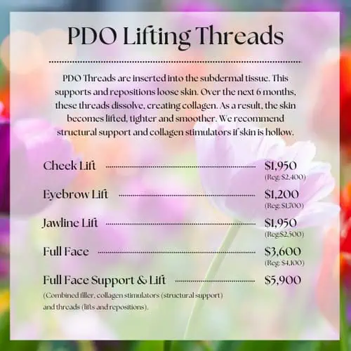 PDO Lifting Threads | Pam Chaney Aesthetics | Elkhart IN